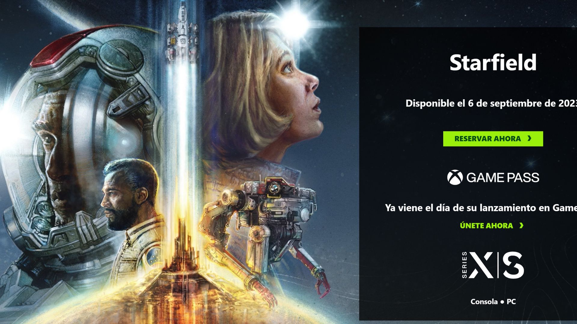 Starfield es el nombre de uno de los juegos. 