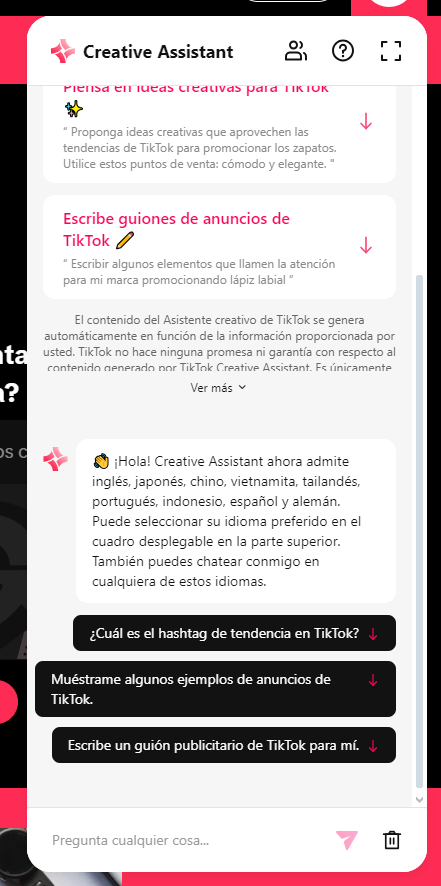 chatear tiktok con ai